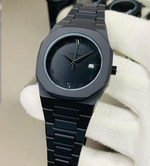 Full Black Aura Quartz Watch – Lightweight Design, , Premium Quality & Finish – Best Quality Analog Watch For Boys – Watch For Men | Full Black Color Watch (with Random Box)