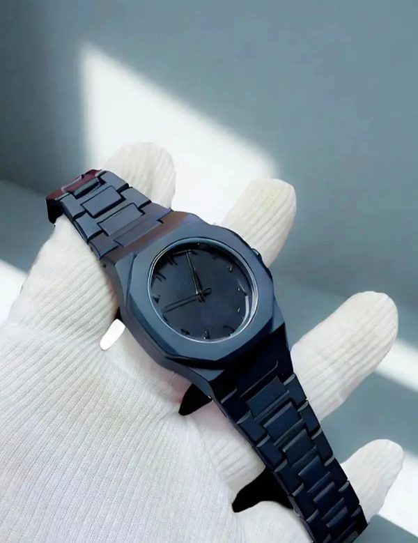 Full Black Aura Quartz Watch – Lightweight Design, , Premium Quality & Finish – Best Quality Analog Watch For Boys – Watch For Men | Full Black Color Watch (with Random Box)