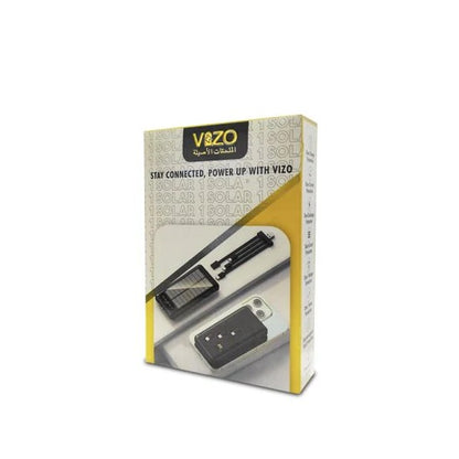 Vizo Solar 01 Power Bank | Best Quality Power Bank For Mobile Phone – Android Power Bank – Solar Power Bank For Android – 10,000 Mah Power Bank